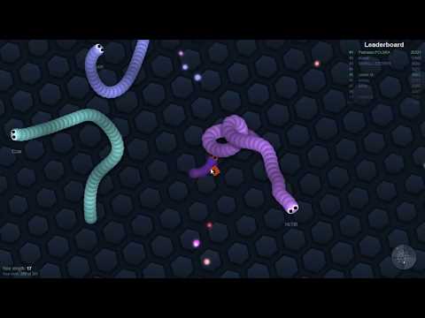 SLITHER.IO ნუბური თამაში  ვარ გველების საკვები !!!